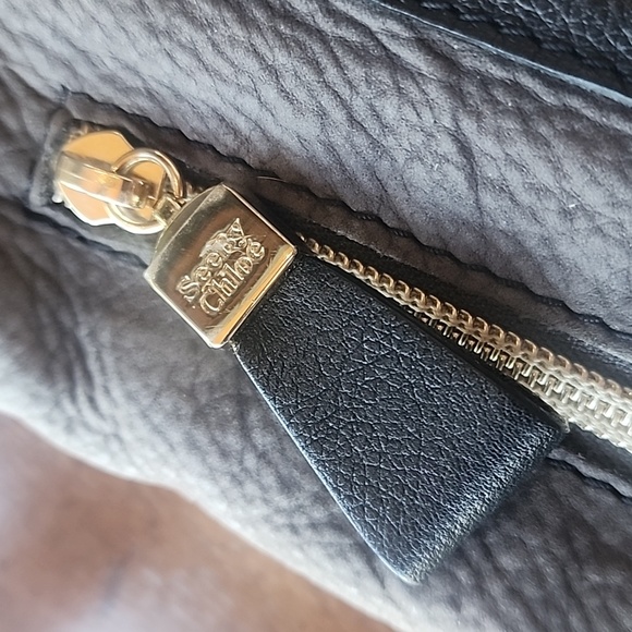 See By Chloe Harriet HOBO Large Gray Leather Tote Bag - Picture 11 of 16